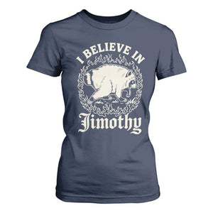 I Believe In Jimothy the Seattle Raccoon T Shirt For Women Flaming Circle Vintage Feral Legend Trash Panda Supporter