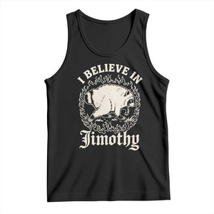 I Believe In Jimothy the Seattle Raccoon Tank Top Flaming Circle Vintage Feral Legend Trash Panda Supporter