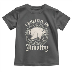 I Believe In Jimothy the Seattle Raccoon Toddler T Shirt Flaming Circle Vintage Feral Legend Trash Panda Supporter