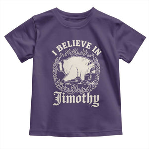 I Believe In Jimothy the Seattle Raccoon Toddler T Shirt Flaming Circle Vintage Feral Legend Trash Panda Supporter