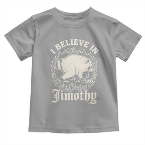 I Believe In Jimothy the Seattle Raccoon Toddler T Shirt Flaming Circle Vintage Feral Legend Trash Panda Supporter