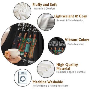 Womens Rights Vary By Style Feminists Historic Female Empowerment Throw Blanket Powerful Feminism Civil Rights Movement