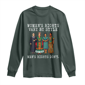 Womens Rights Vary By Style Feminists Historic Female Empowerment Long Sleeve Shirt Powerful Feminism Civil Rights Movement