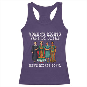 Womens Rights Vary By Style Feminists Historic Female Empowerment Racerback Tank Top Powerful Feminism Civil Rights Movement
