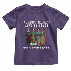 Womens Rights Vary By Style Feminists Historic Female Empowerment Toddler T Shirt Powerful Feminism Civil Rights Movement