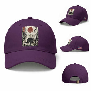 Jimothy the Raccoon Japanese Ukiyo-e Style Vintage Graphic Baseball Cap Viral Seattle Trash Panda Feral Legend Supporter