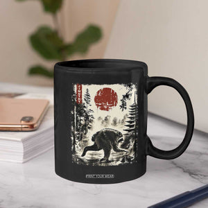 Jimothy the Raccoon Japanese Ukiyo-e Style Vintage Graphic Coffee Mug Viral Seattle Trash Panda Feral Legend Supporter