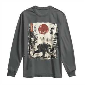 Jimothy the Raccoon Japanese Ukiyo-e Style Vintage Graphic Long Sleeve Shirt Viral Seattle Trash Panda Feral Legend Supporter