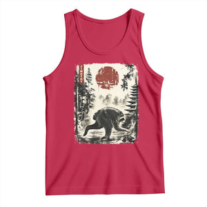 Jimothy the Raccoon Japanese Ukiyo-e Style Vintage Graphic Tank Top Viral Seattle Trash Panda Feral Legend Supporter