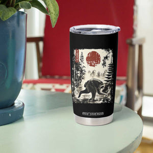 Jimothy the Raccoon Japanese Ukiyo-e Style Vintage Graphic Tumbler Cup Viral Seattle Trash Panda Feral Legend Supporter
