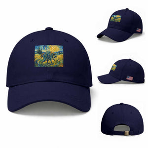Jimothy Viral Seattle Raccoon Starry Night Style Graphic Baseball Cap Trash Panda Feral Legend Supporter