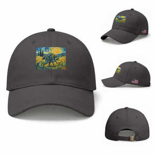 Jimothy Viral Seattle Raccoon Starry Night Style Graphic Baseball Cap Trash Panda Feral Legend Supporter