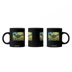 Jimothy Viral Seattle Raccoon Starry Night Style Graphic Coffee Mug Trash Panda Feral Legend Supporter