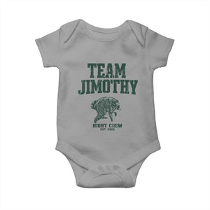 Team Jimothy Night Crew Est 2026 Viral Seattle Raccoon Baby Onesie Feral Legend Trash Panda Vintage Athletic Style Graphic