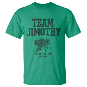 Team Jimothy Night Crew Est 2026 Viral Seattle Raccoon T Shirt Feral Legend Trash Panda Vintage Athletic Style Graphic
