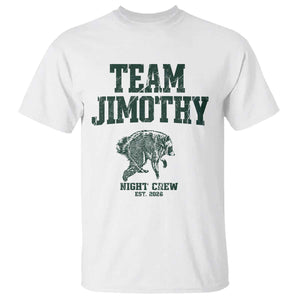 Team Jimothy Night Crew Est 2026 Viral Seattle Raccoon T Shirt Feral Legend Trash Panda Vintage Athletic Style Graphic