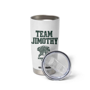 Team Jimothy Night Crew Est 2026 Viral Seattle Raccoon Tumbler Cup Feral Legend Trash Panda Vintage Athletic Style Graphic