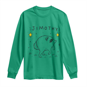 Cute Doodle Starry Jimothy the Raccoon Graphic Long Sleeve Shirt Viral Seattle Trash Panda