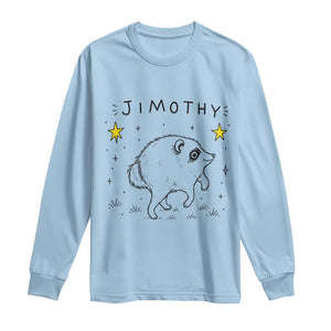Cute Doodle Starry Jimothy the Raccoon Graphic Long Sleeve Shirt Viral Seattle Trash Panda