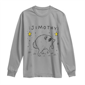 Cute Doodle Starry Jimothy the Raccoon Graphic Long Sleeve Shirt Viral Seattle Trash Panda