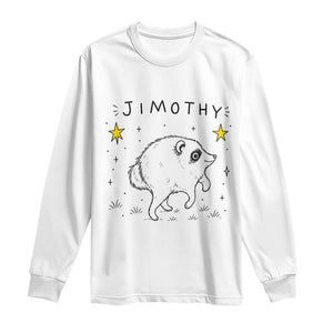 Cute Doodle Starry Jimothy the Raccoon Graphic Long Sleeve Shirt Viral Seattle Trash Panda