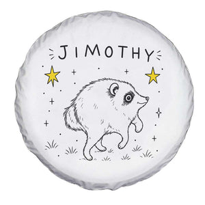 Cute Doodle Starry Jimothy the Raccoon Graphic Spare Tire Cover Viral Seattle Trash Panda