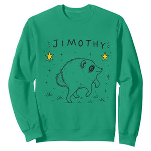 Cute Doodle Starry Jimothy the Raccoon Graphic Sweatshirt Viral Seattle Trash Panda