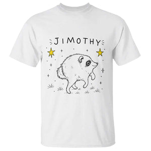 Cute Doodle Starry Jimothy the Raccoon Graphic T Shirt Viral Seattle Trash Panda