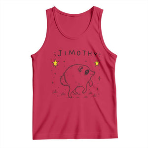 Cute Doodle Starry Jimothy the Raccoon Graphic Tank Top Viral Seattle Trash Panda