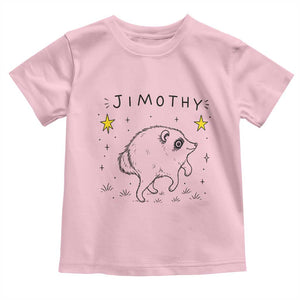 Cute Doodle Starry Jimothy the Raccoon Graphic Toddler T Shirt Viral Seattle Trash Panda