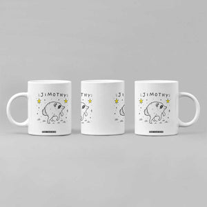 Cute Doodle Starry Jimothy the Raccoon Graphic Coffee Mug Viral Seattle Trash Panda