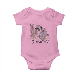 Jimothy Funny Viral Seattle Raccoon Crayon Drawing Graphic Baby Onesie Trash Panda Feral Legend Supporter