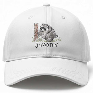 Jimothy Funny Viral Seattle Raccoon Crayon Drawing Graphic Baseball Cap Trash Panda Feral Legend Supporter