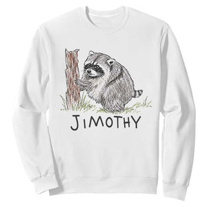Jimothy Funny Viral Seattle Raccoon Crayon Drawing Graphic Sweatshirt Trash Panda Feral Legend Supporter