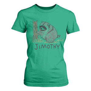 Jimothy Funny Viral Seattle Raccoon Crayon Drawing Graphic T Shirt For Women Trash Panda Feral Legend Supporter