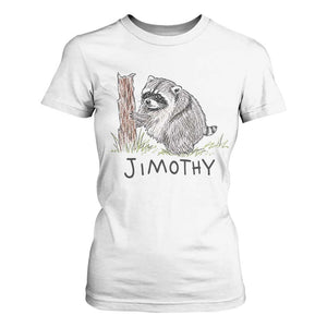 Jimothy Funny Viral Seattle Raccoon Crayon Drawing Graphic T Shirt For Women Trash Panda Feral Legend Supporter
