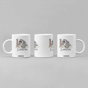 Jimothy Funny Viral Seattle Raccoon Crayon Drawing Graphic Coffee Mug Trash Panda Feral Legend Supporter