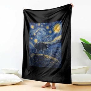 Jimothy Seattle Raccoon Starry Night Parody Graphic Throw Blanket Trash Panda Feral Legend Supporter