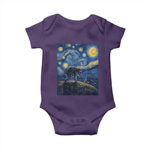 Jimothy Seattle Raccoon Starry Night Parody Graphic Baby Onesie Trash Panda Feral Legend Supporter