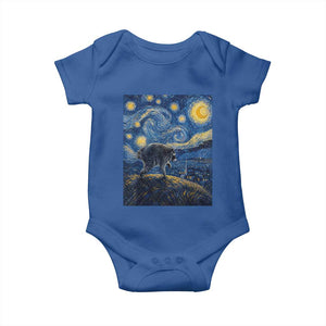 Jimothy Seattle Raccoon Starry Night Parody Graphic Baby Onesie Trash Panda Feral Legend Supporter