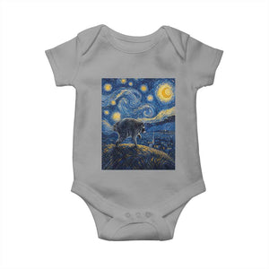 Jimothy Seattle Raccoon Starry Night Parody Graphic Baby Onesie Trash Panda Feral Legend Supporter