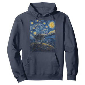 Jimothy Seattle Raccoon Starry Night Parody Graphic Hoodie Trash Panda Feral Legend Supporter
