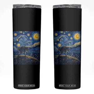 Jimothy Seattle Raccoon Starry Night Parody Graphic Skinny Tumbler Trash Panda Feral Legend Supporter