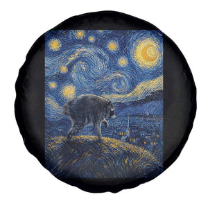 Jimothy Seattle Raccoon Starry Night Parody Graphic Spare Tire Cover Trash Panda Feral Legend Supporter