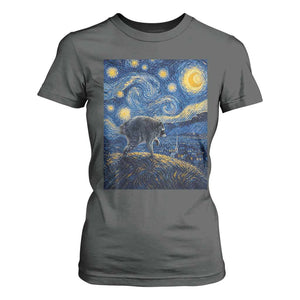 Jimothy Seattle Raccoon Starry Night Parody Graphic T Shirt For Women Trash Panda Feral Legend Supporter