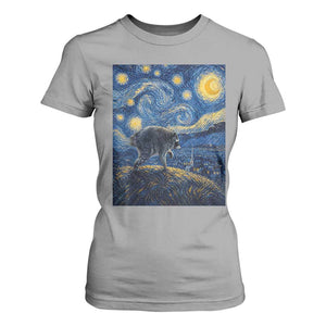 Jimothy Seattle Raccoon Starry Night Parody Graphic T Shirt For Women Trash Panda Feral Legend Supporter
