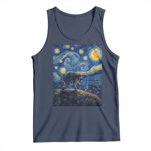 Jimothy Seattle Raccoon Starry Night Parody Graphic Tank Top Trash Panda Feral Legend Supporter