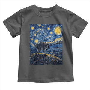 Jimothy Seattle Raccoon Starry Night Parody Graphic Toddler T Shirt Trash Panda Feral Legend Supporter