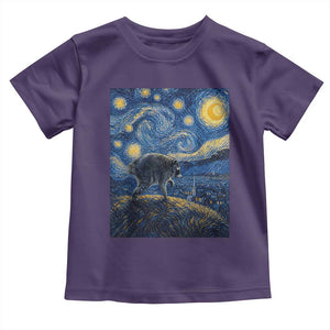 Jimothy Seattle Raccoon Starry Night Parody Graphic Toddler T Shirt Trash Panda Feral Legend Supporter