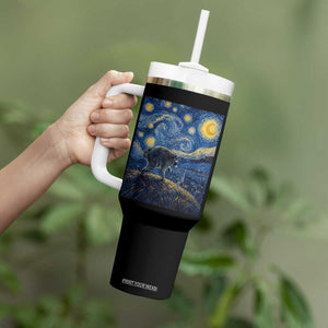 Jimothy Seattle Raccoon Starry Night Parody Graphic Tumbler With Handle Trash Panda Feral Legend Supporter